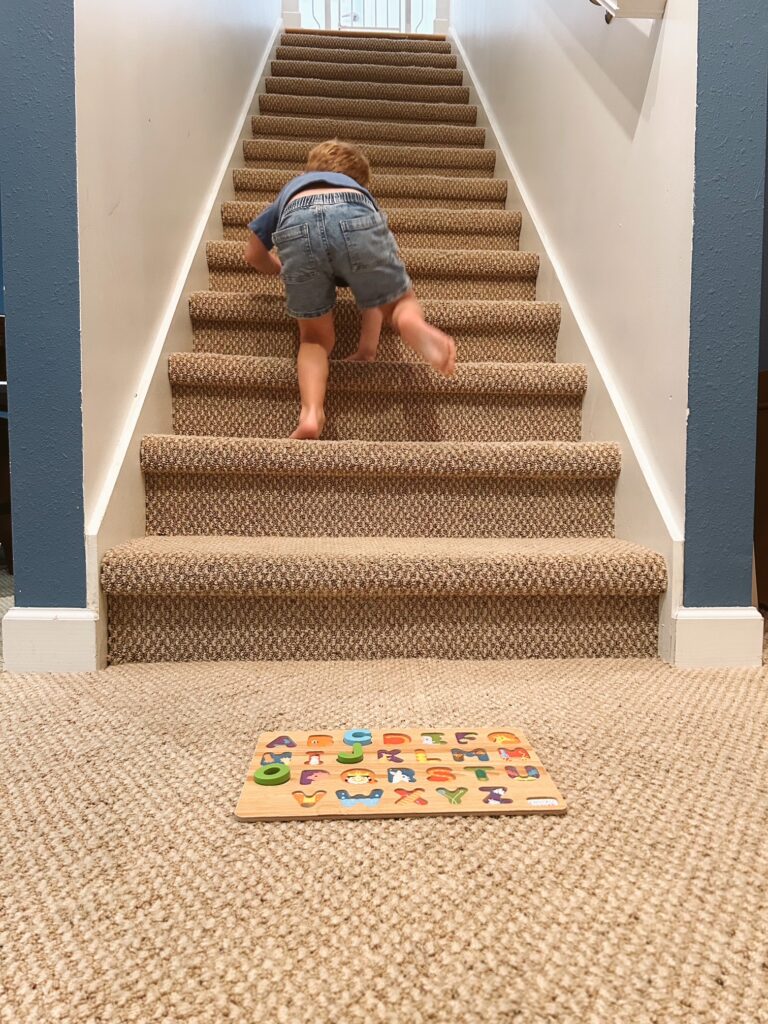 Educational Summer Activities for Toddlers: Puzzle Stair Game