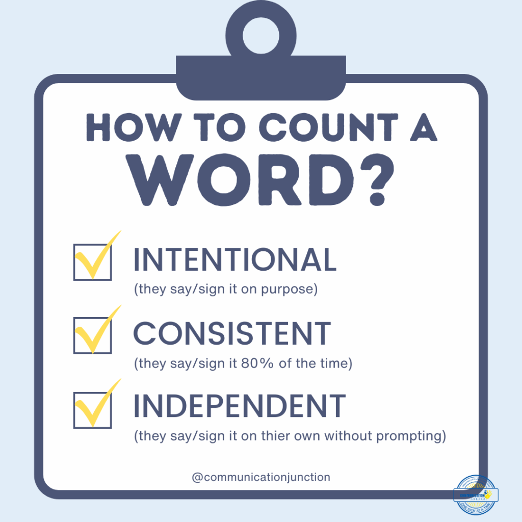 what counts as a word for babies