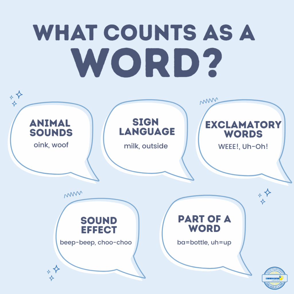 how many words should a 12 month say