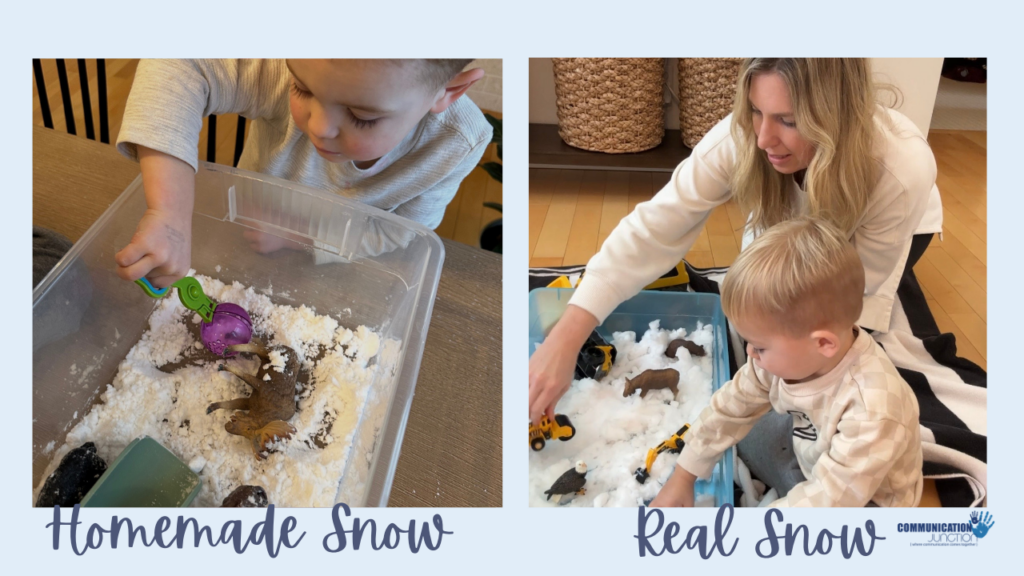 easy and fun indoor activities: indoor snow play